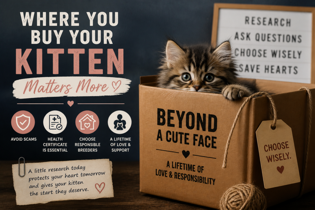 Where You Buy Your Kitten Matters More Than You Think